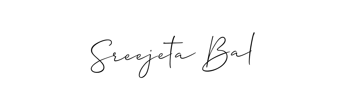 Check out images of Autograph of Sreejeta Bal name. Actor Sreejeta Bal Signature Style. Allison_Script is a professional sign style online. Sreejeta Bal signature style 2 images and pictures png