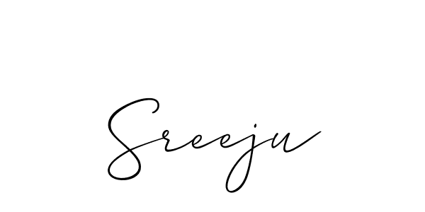 Make a short Sreeju signature style. Manage your documents anywhere anytime using Allison_Script. Create and add eSignatures, submit forms, share and send files easily. Sreeju signature style 2 images and pictures png