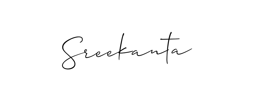Make a beautiful signature design for name Sreekanta. With this signature (Allison_Script) style, you can create a handwritten signature for free. Sreekanta signature style 2 images and pictures png
