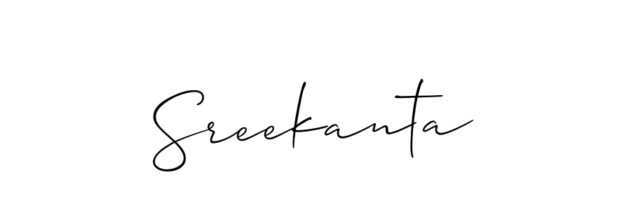 How to Draw Sreekanta signature style? Allison_Script is a latest design signature styles for name Sreekanta. Sreekanta signature style 2 images and pictures png