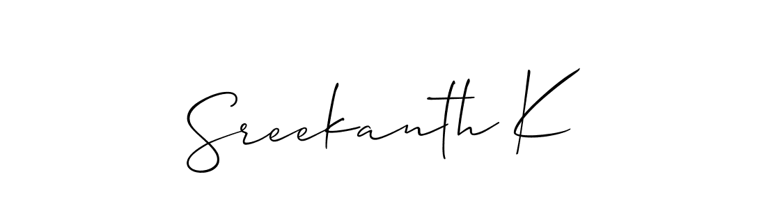 See photos of Sreekanth K official signature by Spectra . Check more albums & portfolios. Read reviews & check more about Allison_Script font. Sreekanth K signature style 2 images and pictures png