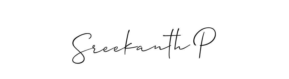 Best and Professional Signature Style for Sreekanth P. Allison_Script Best Signature Style Collection. Sreekanth P signature style 2 images and pictures png