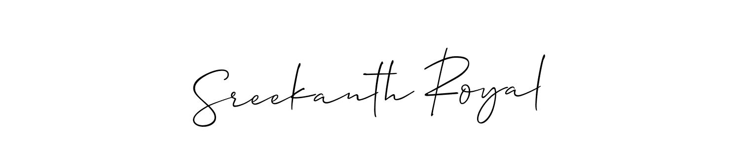 Make a beautiful signature design for name Sreekanth Royal. Use this online signature maker to create a handwritten signature for free. Sreekanth Royal signature style 2 images and pictures png