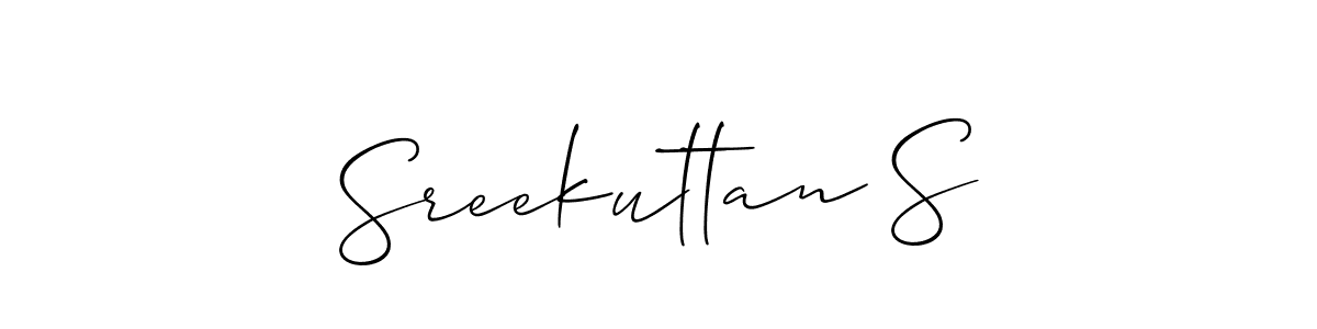 Here are the top 10 professional signature styles for the name Sreekuttan S. These are the best autograph styles you can use for your name. Sreekuttan S signature style 2 images and pictures png