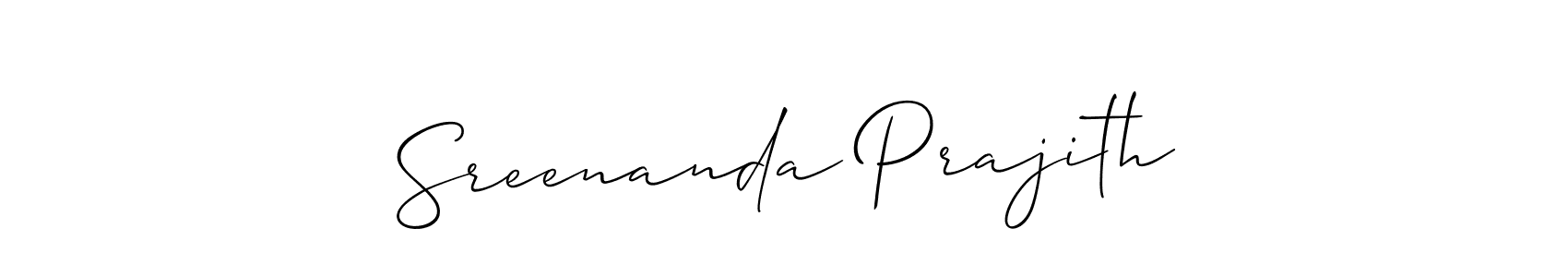 Make a beautiful signature design for name Sreenanda Prajith. Use this online signature maker to create a handwritten signature for free. Sreenanda Prajith signature style 2 images and pictures png