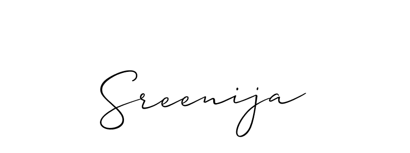 Also You can easily find your signature by using the search form. We will create Sreenija name handwritten signature images for you free of cost using Allison_Script sign style. Sreenija signature style 2 images and pictures png