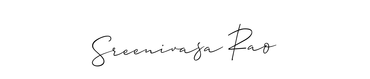 Create a beautiful signature design for name Sreenivasa Rao. With this signature (Allison_Script) fonts, you can make a handwritten signature for free. Sreenivasa Rao signature style 2 images and pictures png