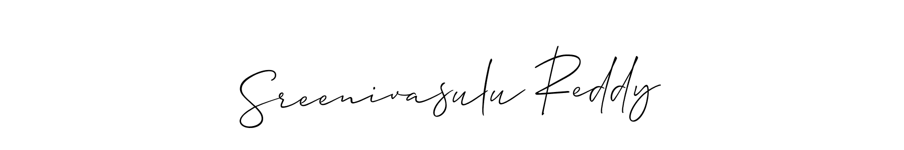 Design your own signature with our free online signature maker. With this signature software, you can create a handwritten (Allison_Script) signature for name Sreenivasulu Reddy. Sreenivasulu Reddy signature style 2 images and pictures png