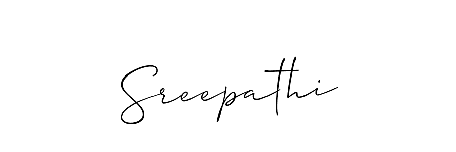 Make a short Sreepathi signature style. Manage your documents anywhere anytime using Allison_Script. Create and add eSignatures, submit forms, share and send files easily. Sreepathi signature style 2 images and pictures png