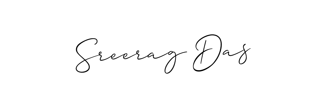 How to Draw Sreerag Das signature style? Allison_Script is a latest design signature styles for name Sreerag Das. Sreerag Das signature style 2 images and pictures png