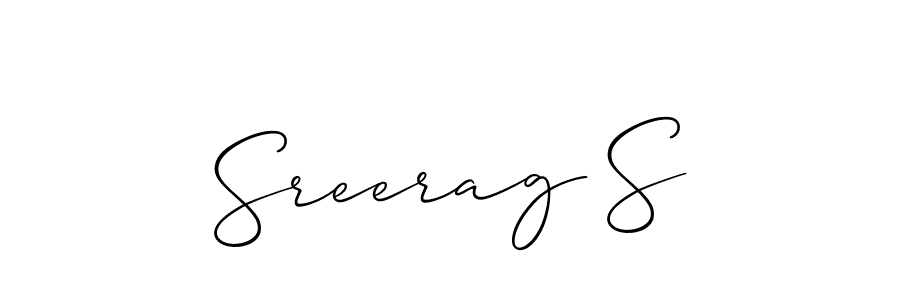 Similarly Allison_Script is the best handwritten signature design. Signature creator online .You can use it as an online autograph creator for name Sreerag S. Sreerag S signature style 2 images and pictures png