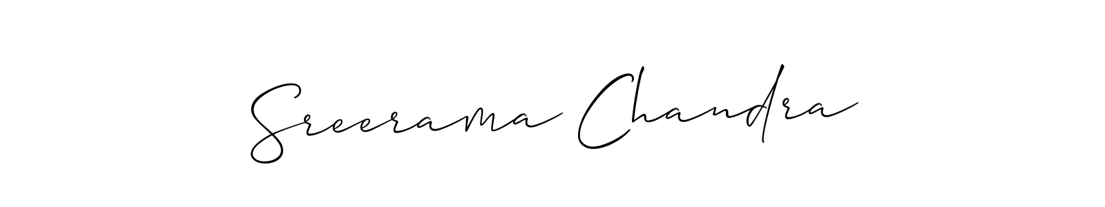Make a beautiful signature design for name Sreerama Chandra. Use this online signature maker to create a handwritten signature for free. Sreerama Chandra signature style 2 images and pictures png