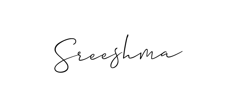 Make a beautiful signature design for name Sreeshma. Use this online signature maker to create a handwritten signature for free. Sreeshma signature style 2 images and pictures png