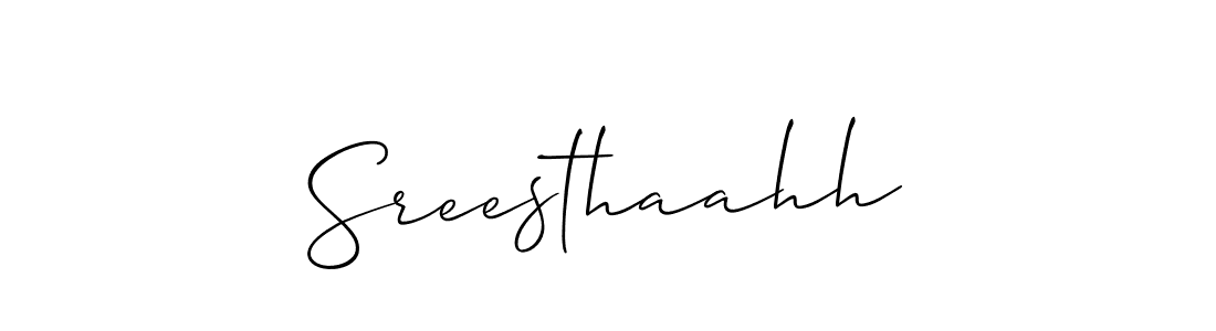 Once you've used our free online signature maker to create your best signature Allison_Script style, it's time to enjoy all of the benefits that Sreesthaahh name signing documents. Sreesthaahh signature style 2 images and pictures png