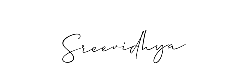 if you are searching for the best signature style for your name Sreevidhya. so please give up your signature search. here we have designed multiple signature styles  using Allison_Script. Sreevidhya signature style 2 images and pictures png