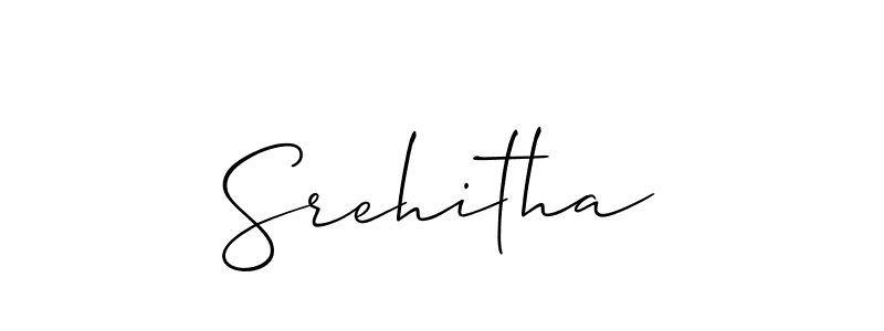 The best way (Allison_Script) to make a short signature is to pick only two or three words in your name. The name Srehitha include a total of six letters. For converting this name. Srehitha signature style 2 images and pictures png