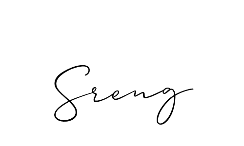 How to make Sreng name signature. Use Allison_Script style for creating short signs online. This is the latest handwritten sign. Sreng signature style 2 images and pictures png