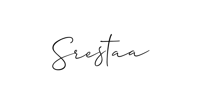 Also we have Srestaa name is the best signature style. Create professional handwritten signature collection using Allison_Script autograph style. Srestaa signature style 2 images and pictures png
