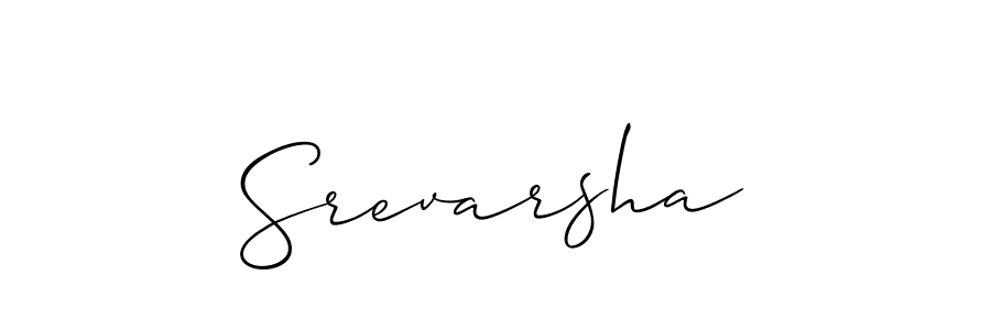 You should practise on your own different ways (Allison_Script) to write your name (Srevarsha) in signature. don't let someone else do it for you. Srevarsha signature style 2 images and pictures png