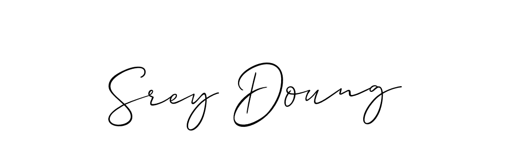 You should practise on your own different ways (Allison_Script) to write your name (Srey Doung) in signature. don't let someone else do it for you. Srey Doung signature style 2 images and pictures png