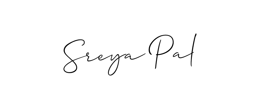 Allison_Script is a professional signature style that is perfect for those who want to add a touch of class to their signature. It is also a great choice for those who want to make their signature more unique. Get Sreya Pal name to fancy signature for free. Sreya Pal signature style 2 images and pictures png