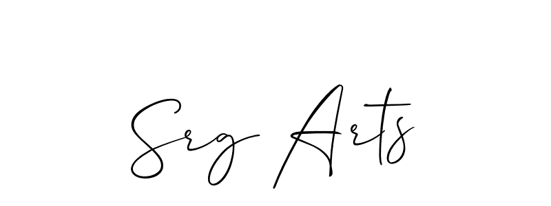 Create a beautiful signature design for name Srg Arts. With this signature (Allison_Script) fonts, you can make a handwritten signature for free. Srg Arts signature style 2 images and pictures png