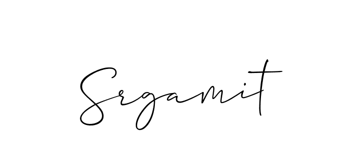Create a beautiful signature design for name Srgamit. With this signature (Allison_Script) fonts, you can make a handwritten signature for free. Srgamit signature style 2 images and pictures png