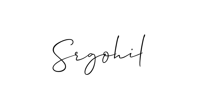 Best and Professional Signature Style for Srgohil. Allison_Script Best Signature Style Collection. Srgohil signature style 2 images and pictures png