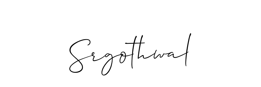 Make a beautiful signature design for name Srgothwal. Use this online signature maker to create a handwritten signature for free. Srgothwal signature style 2 images and pictures png
