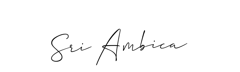 Make a beautiful signature design for name Sri Ambica. Use this online signature maker to create a handwritten signature for free. Sri Ambica signature style 2 images and pictures png