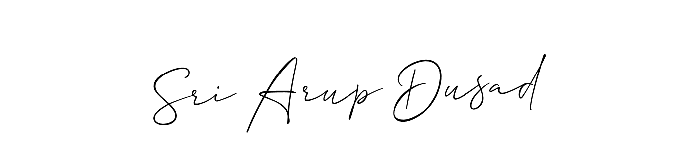 if you are searching for the best signature style for your name Sri Arup Dusad. so please give up your signature search. here we have designed multiple signature styles  using Allison_Script. Sri Arup Dusad signature style 2 images and pictures png