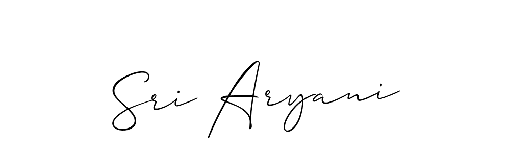 Once you've used our free online signature maker to create your best signature Allison_Script style, it's time to enjoy all of the benefits that Sri Aryani name signing documents. Sri Aryani signature style 2 images and pictures png
