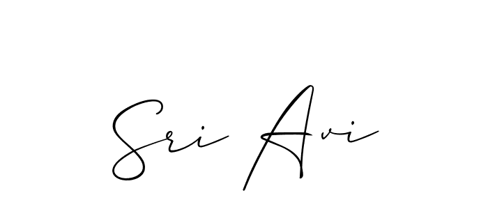 Also You can easily find your signature by using the search form. We will create Sri Avi name handwritten signature images for you free of cost using Allison_Script sign style. Sri Avi signature style 2 images and pictures png