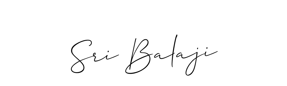 Also we have Sri Balaji name is the best signature style. Create professional handwritten signature collection using Allison_Script autograph style. Sri Balaji signature style 2 images and pictures png