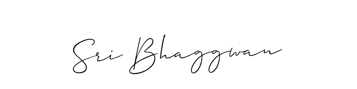 Also we have Sri Bhaggwan name is the best signature style. Create professional handwritten signature collection using Allison_Script autograph style. Sri Bhaggwan signature style 2 images and pictures png