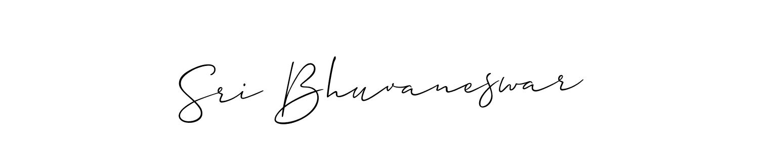It looks lik you need a new signature style for name Sri Bhuvaneswar. Design unique handwritten (Allison_Script) signature with our free signature maker in just a few clicks. Sri Bhuvaneswar signature style 2 images and pictures png