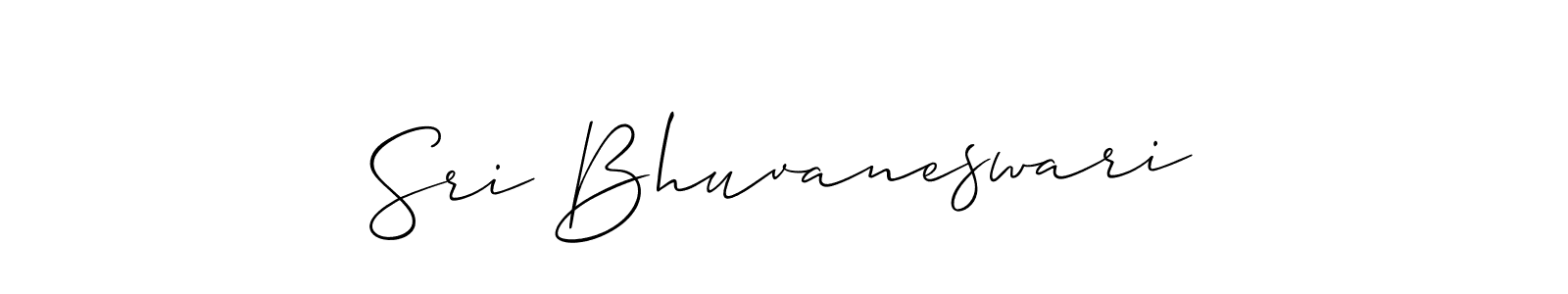 Design your own signature with our free online signature maker. With this signature software, you can create a handwritten (Allison_Script) signature for name Sri Bhuvaneswari. Sri Bhuvaneswari signature style 2 images and pictures png