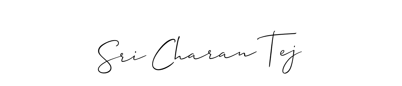 Make a short Sri Charan Tej signature style. Manage your documents anywhere anytime using Allison_Script. Create and add eSignatures, submit forms, share and send files easily. Sri Charan Tej signature style 2 images and pictures png