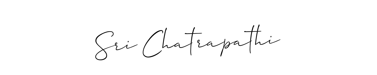 Design your own signature with our free online signature maker. With this signature software, you can create a handwritten (Allison_Script) signature for name Sri Chatrapathi. Sri Chatrapathi signature style 2 images and pictures png