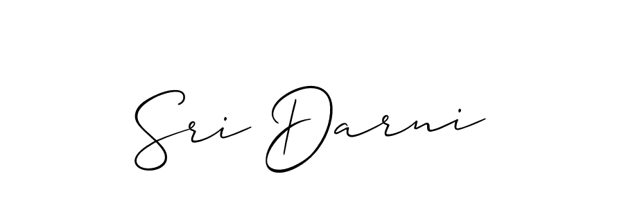 Allison_Script is a professional signature style that is perfect for those who want to add a touch of class to their signature. It is also a great choice for those who want to make their signature more unique. Get Sri Darni name to fancy signature for free. Sri Darni signature style 2 images and pictures png