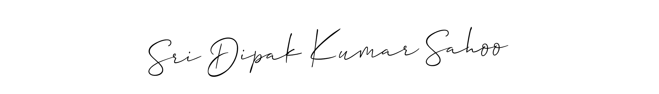 How to make Sri Dipak Kumar Sahoo name signature. Use Allison_Script style for creating short signs online. This is the latest handwritten sign. Sri Dipak Kumar Sahoo signature style 2 images and pictures png