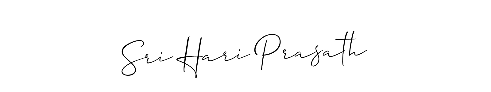 How to make Sri Hari Prasath signature? Allison_Script is a professional autograph style. Create handwritten signature for Sri Hari Prasath name. Sri Hari Prasath signature style 2 images and pictures png