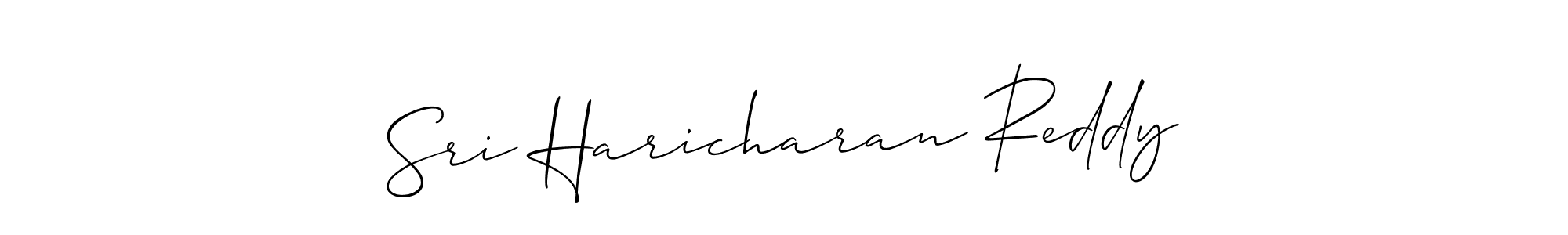 How to make Sri Haricharan Reddy signature? Allison_Script is a professional autograph style. Create handwritten signature for Sri Haricharan Reddy name. Sri Haricharan Reddy signature style 2 images and pictures png