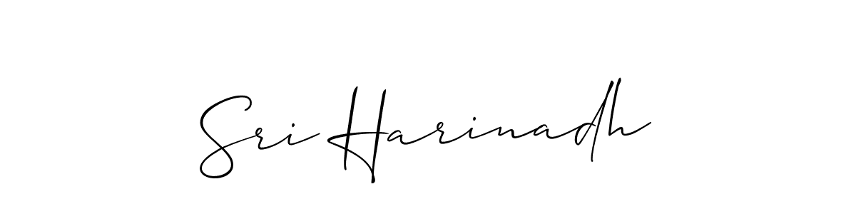 You should practise on your own different ways (Allison_Script) to write your name (Sri Harinadh) in signature. don't let someone else do it for you. Sri Harinadh signature style 2 images and pictures png