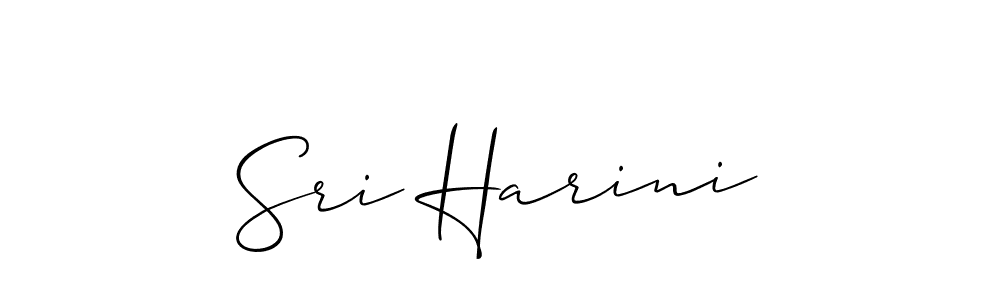 How to make Sri Harini name signature. Use Allison_Script style for creating short signs online. This is the latest handwritten sign. Sri Harini signature style 2 images and pictures png