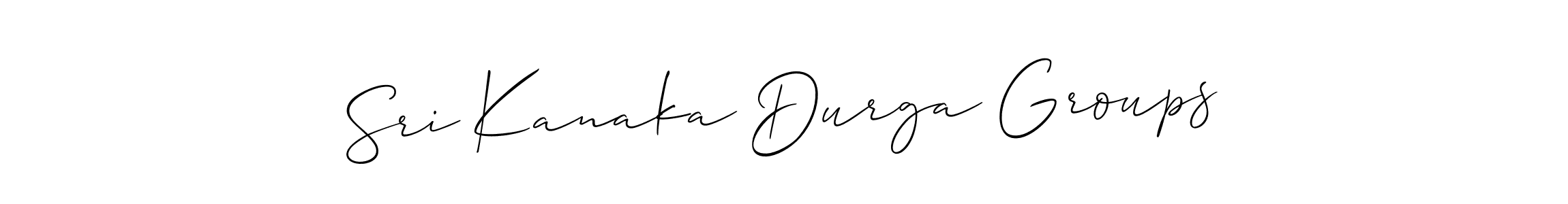 How to Draw Sri Kanaka Durga Groups signature style? Allison_Script is a latest design signature styles for name Sri Kanaka Durga Groups. Sri Kanaka Durga Groups signature style 2 images and pictures png