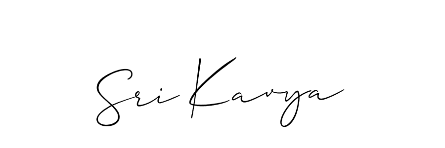 How to make Sri Kavya signature? Allison_Script is a professional autograph style. Create handwritten signature for Sri Kavya name. Sri Kavya signature style 2 images and pictures png