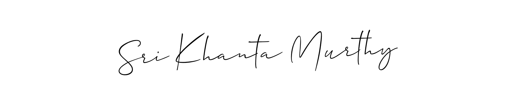 Design your own signature with our free online signature maker. With this signature software, you can create a handwritten (Allison_Script) signature for name Sri Khanta Murthy. Sri Khanta Murthy signature style 2 images and pictures png