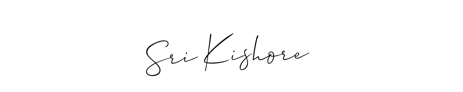 You should practise on your own different ways (Allison_Script) to write your name (Sri Kishore ⚡) in signature. don't let someone else do it for you. Sri Kishore ⚡ signature style 2 images and pictures png