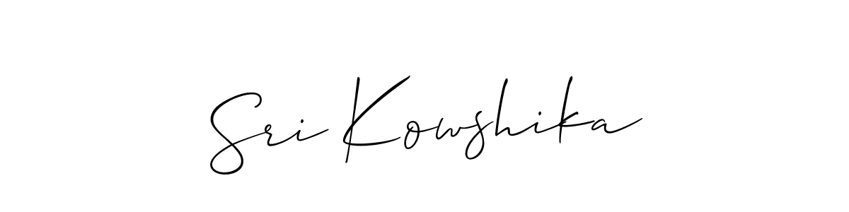 This is the best signature style for the Sri Kowshika name. Also you like these signature font (Allison_Script). Mix name signature. Sri Kowshika signature style 2 images and pictures png